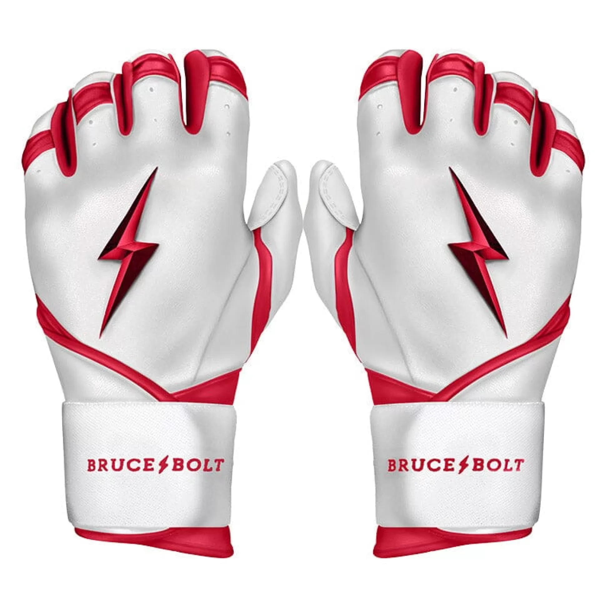 BRUCE BOLT Batting Gloves | Chrome Series Long Cuff Batting Gloves