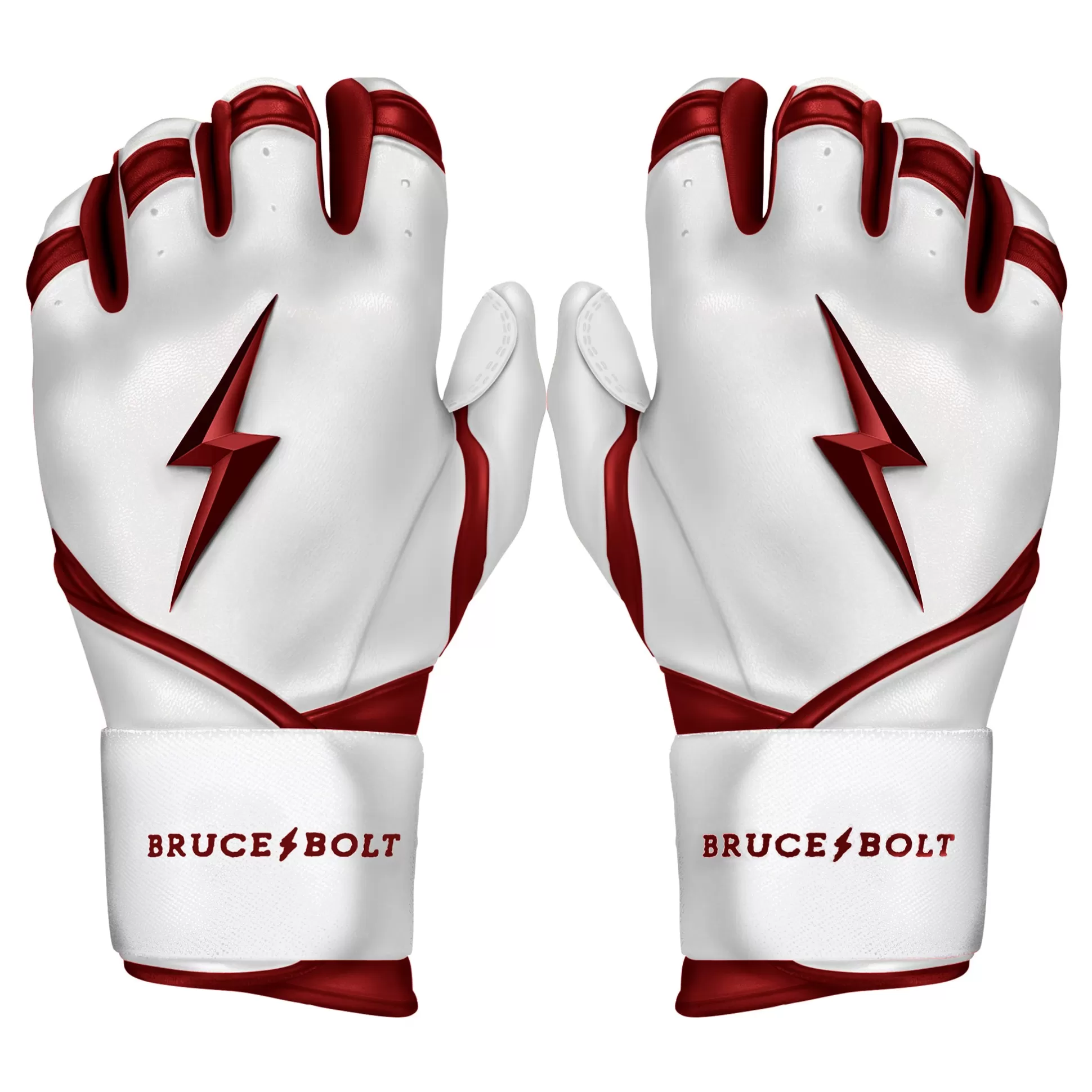 BRUCE BOLT Batting Gloves | Chrome Series Long Cuff Batting Gloves