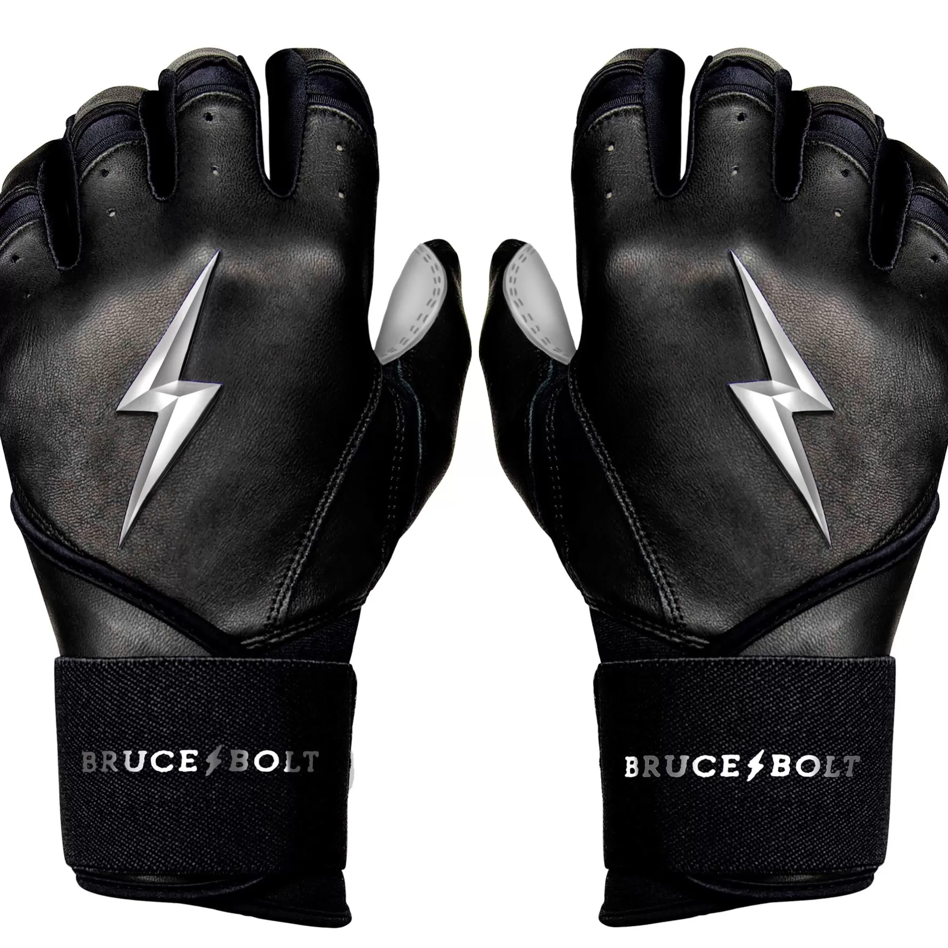 BRUCE BOLT Chrome Series | Chrome Series Long Cuff Batting Gloves