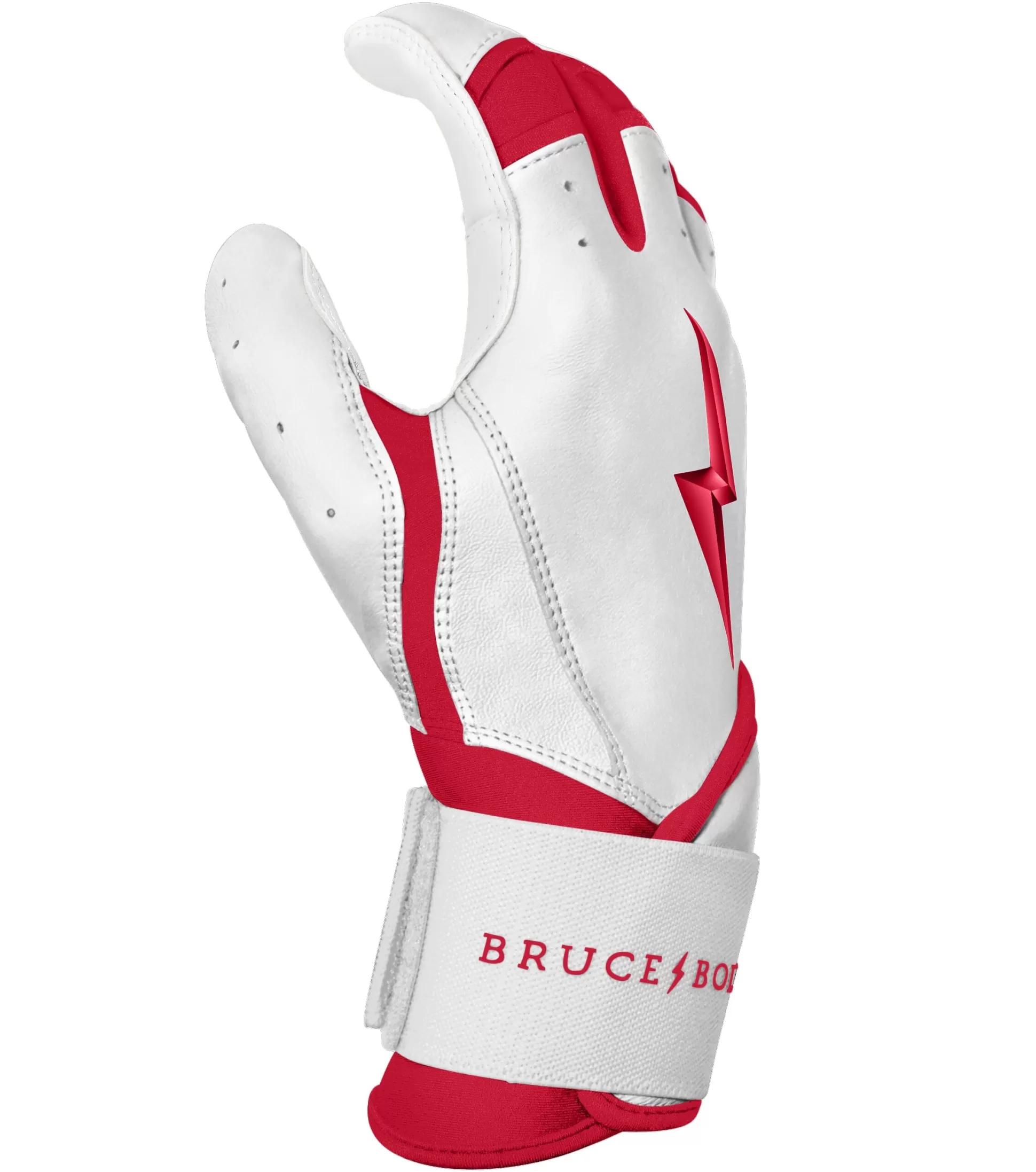 BRUCE BOLT Batting Gloves | Chrome Series Long Cuff Batting Gloves