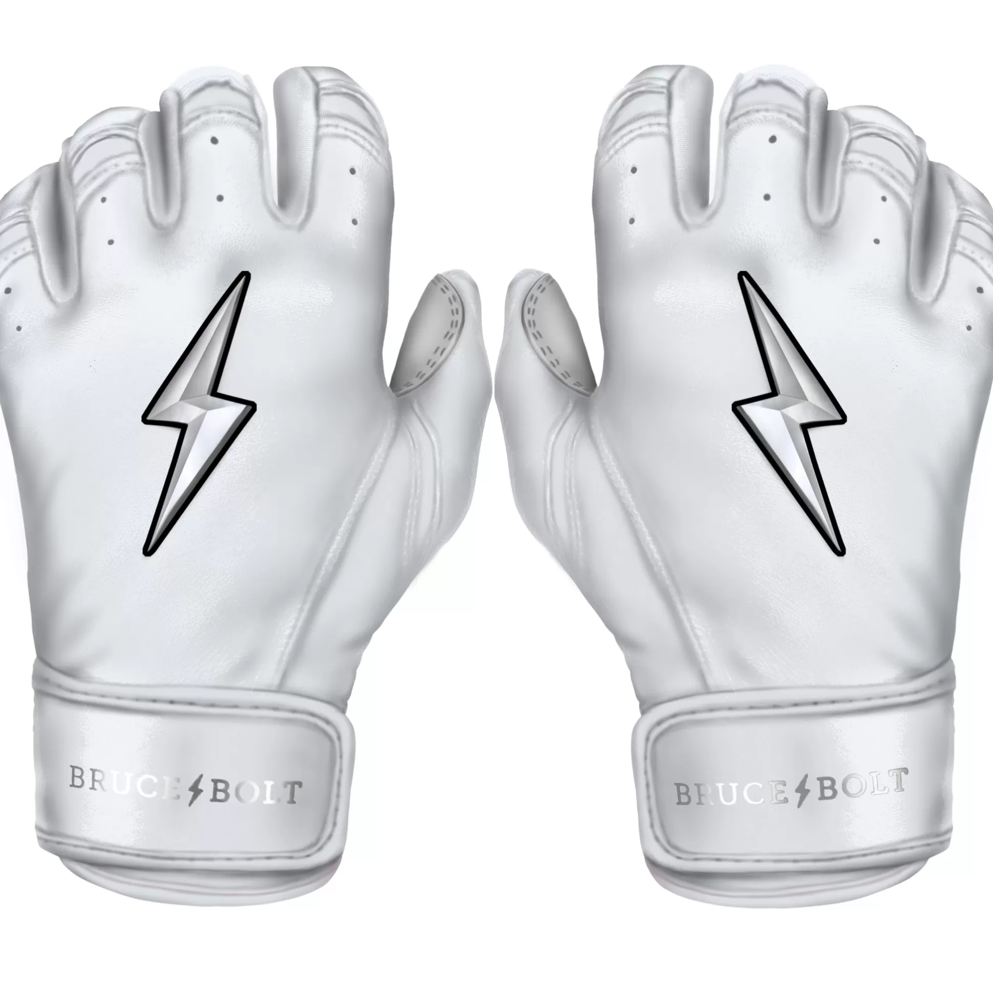 BRUCE BOLT Batting Gloves | Chrome Series Short Cuff Batting Gloves