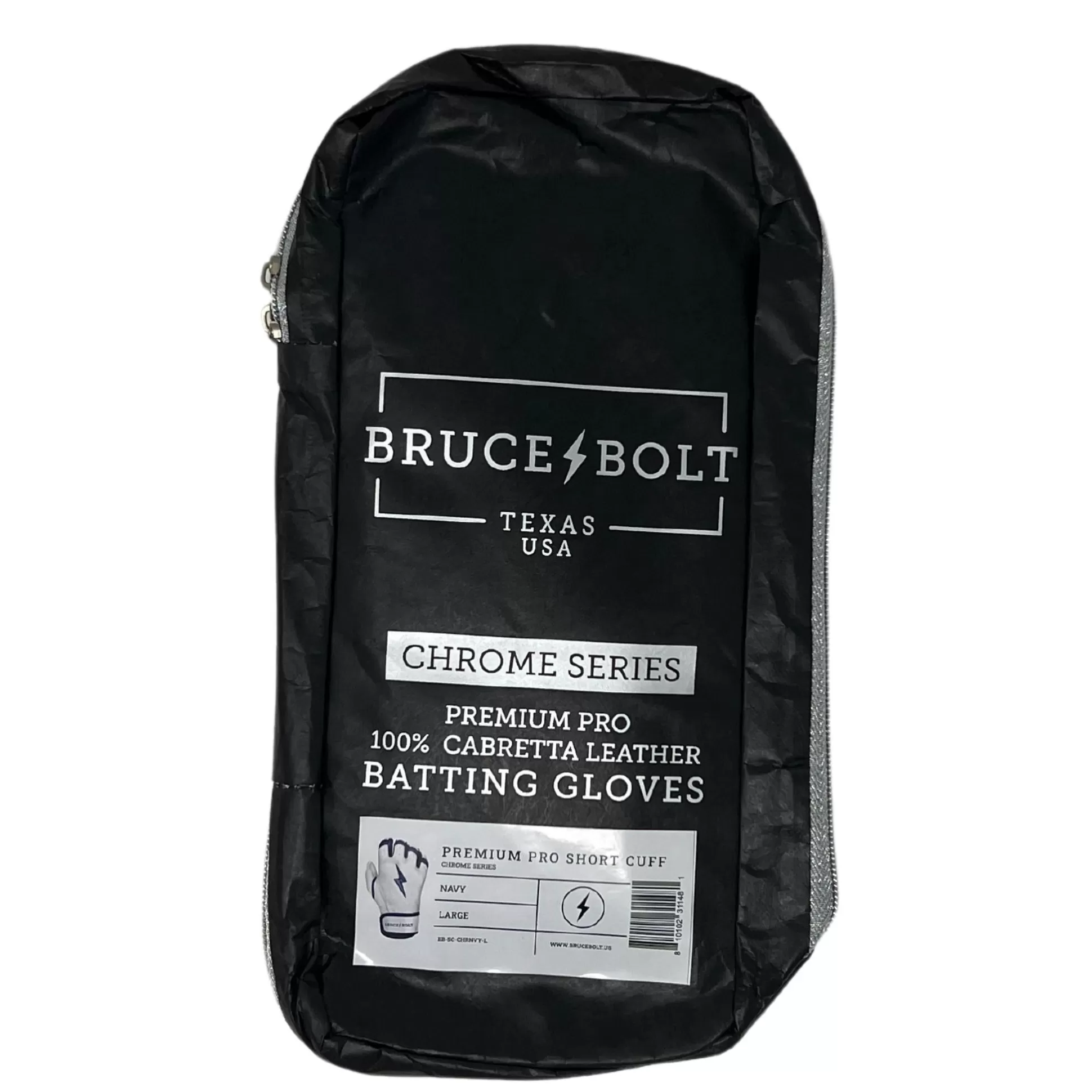 BRUCE BOLT Batting Gloves | Chrome Series Short Cuff Batting Gloves