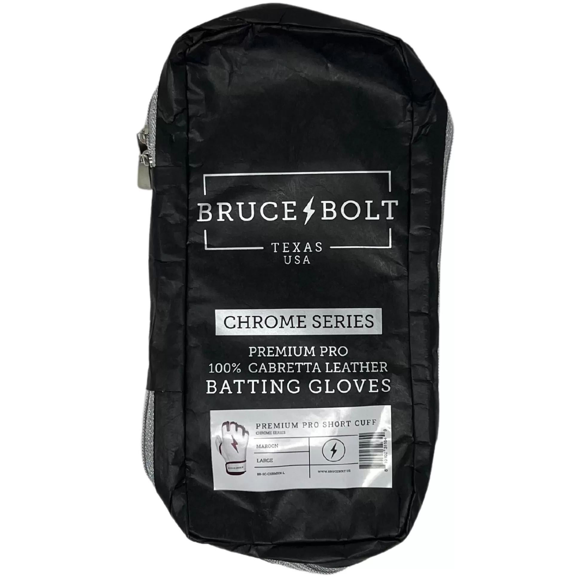 BRUCE BOLT Batting Gloves | Chrome Series Short Cuff Batting Gloves