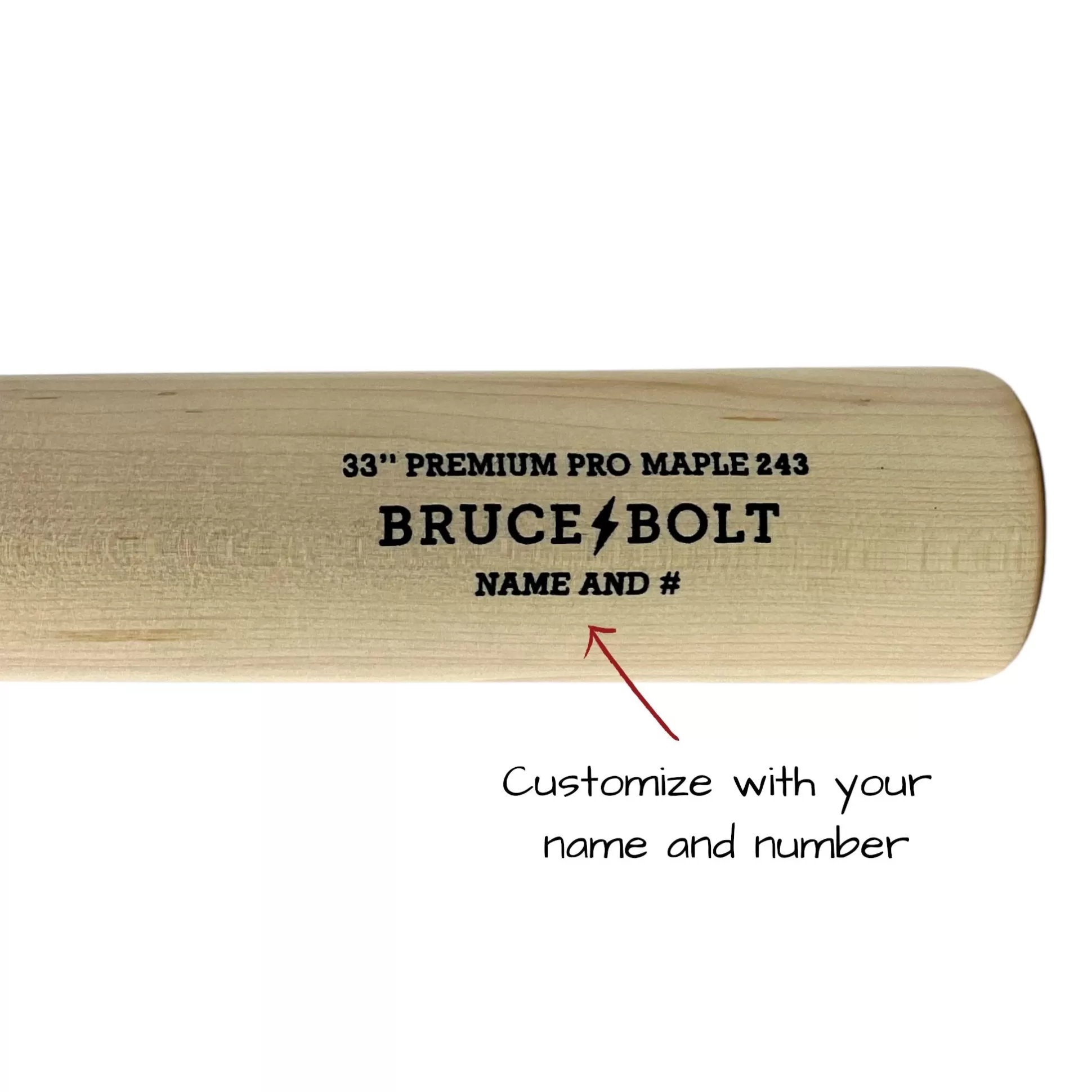 BRUCE BOLT Custom Wood Bats | Custom Premium Pro Wood Bat