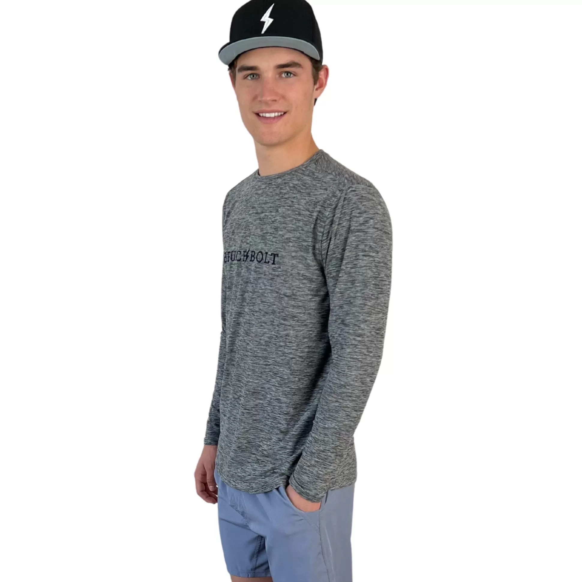 BRUCE BOLT Lifestyle | Long Sleeve "" Supersoft Grey Tshirt