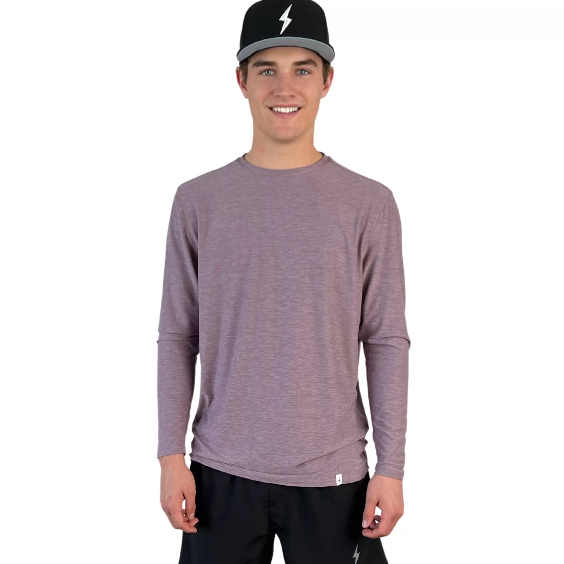 BRUCE BOLT Lifestyle | Long Sleeve Supersoft Cranberry Tshirt