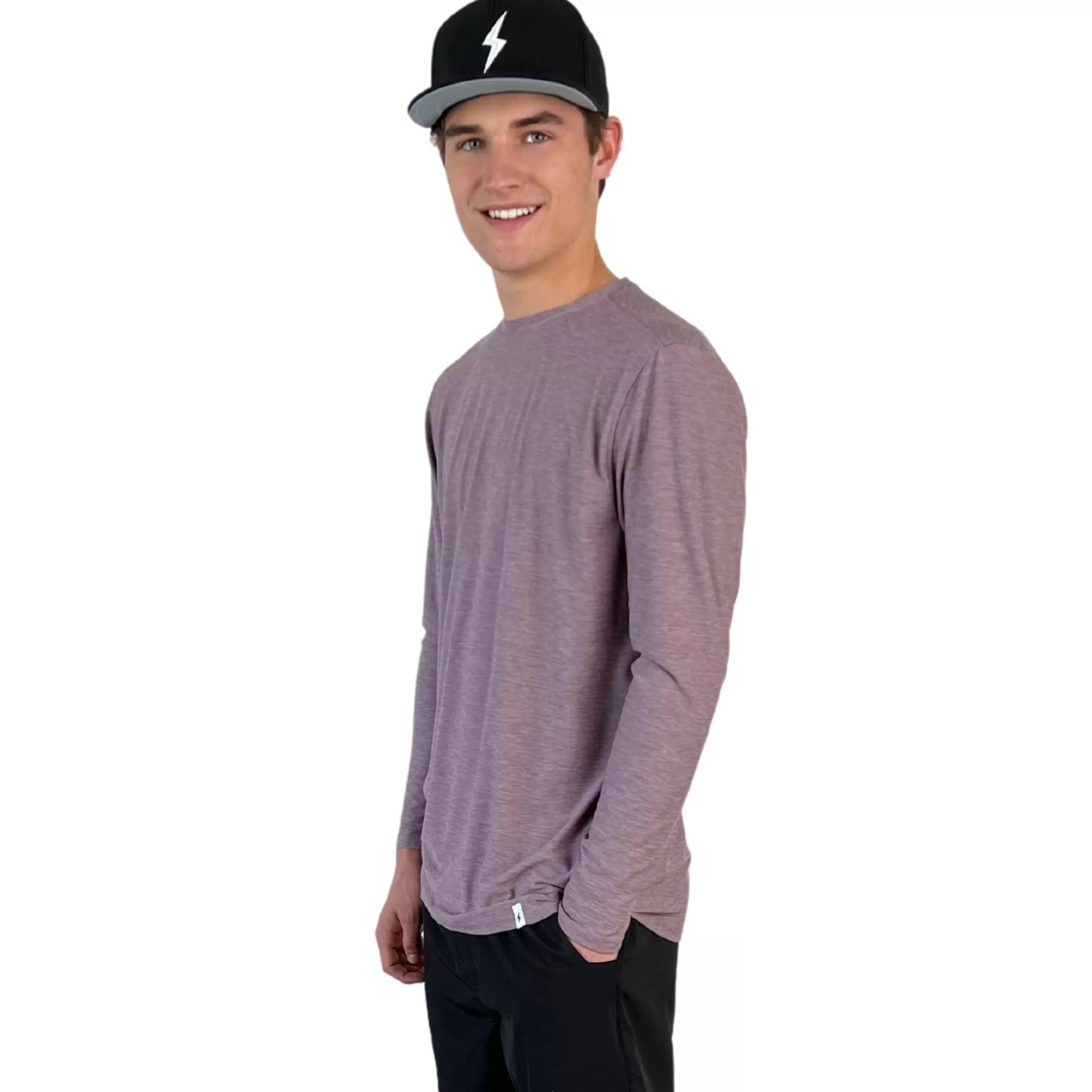 BRUCE BOLT Lifestyle | Long Sleeve Supersoft Cranberry Tshirt