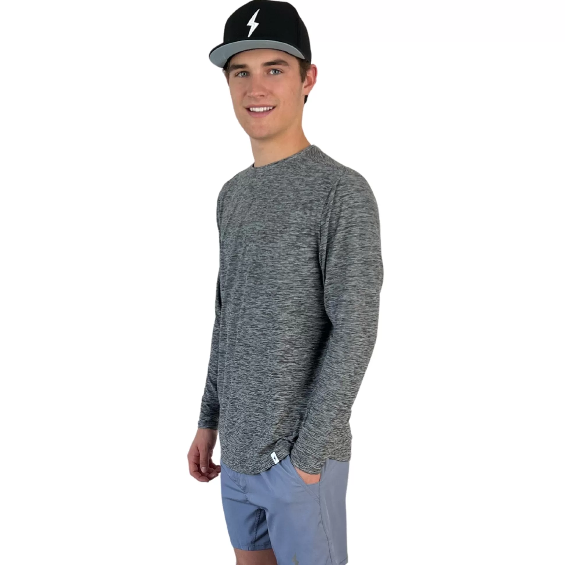 BRUCE BOLT Lifestyle | Long Sleeve Supersoft Grey Tshirt