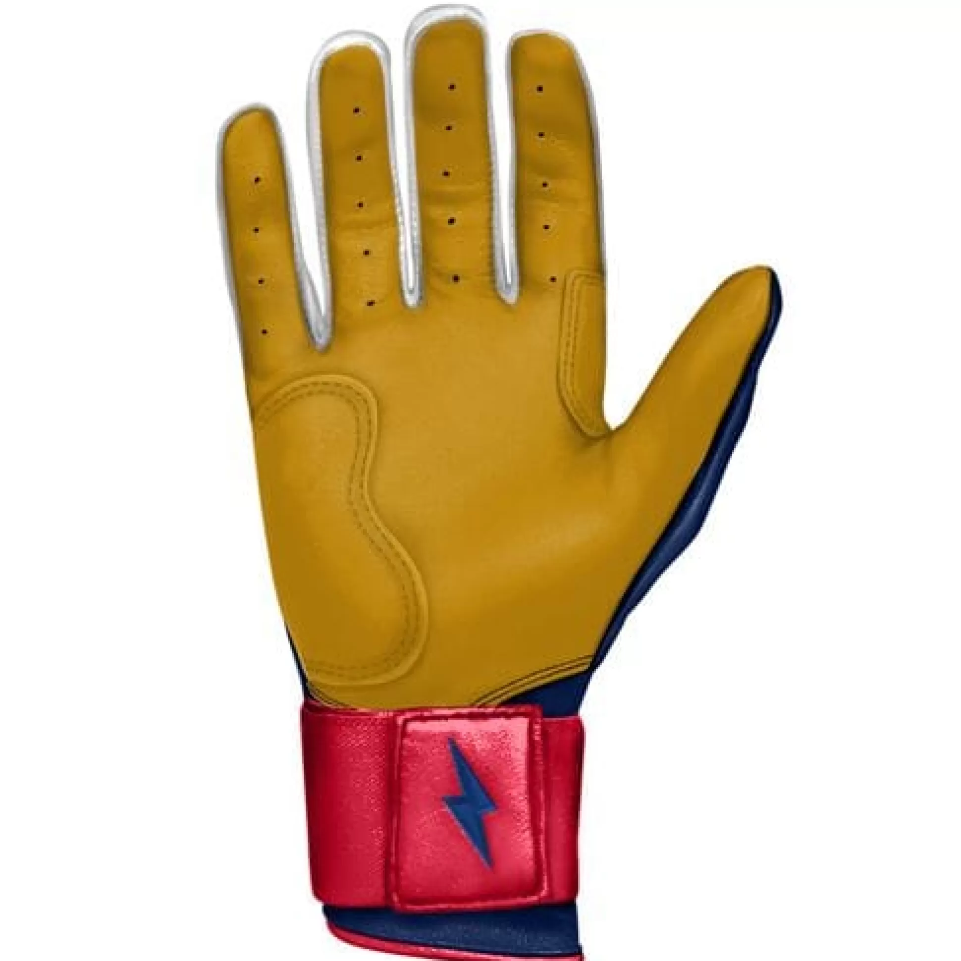 BRUCE BOLT Batting Gloves | Patriot Series Long Cuff Batting Gloves