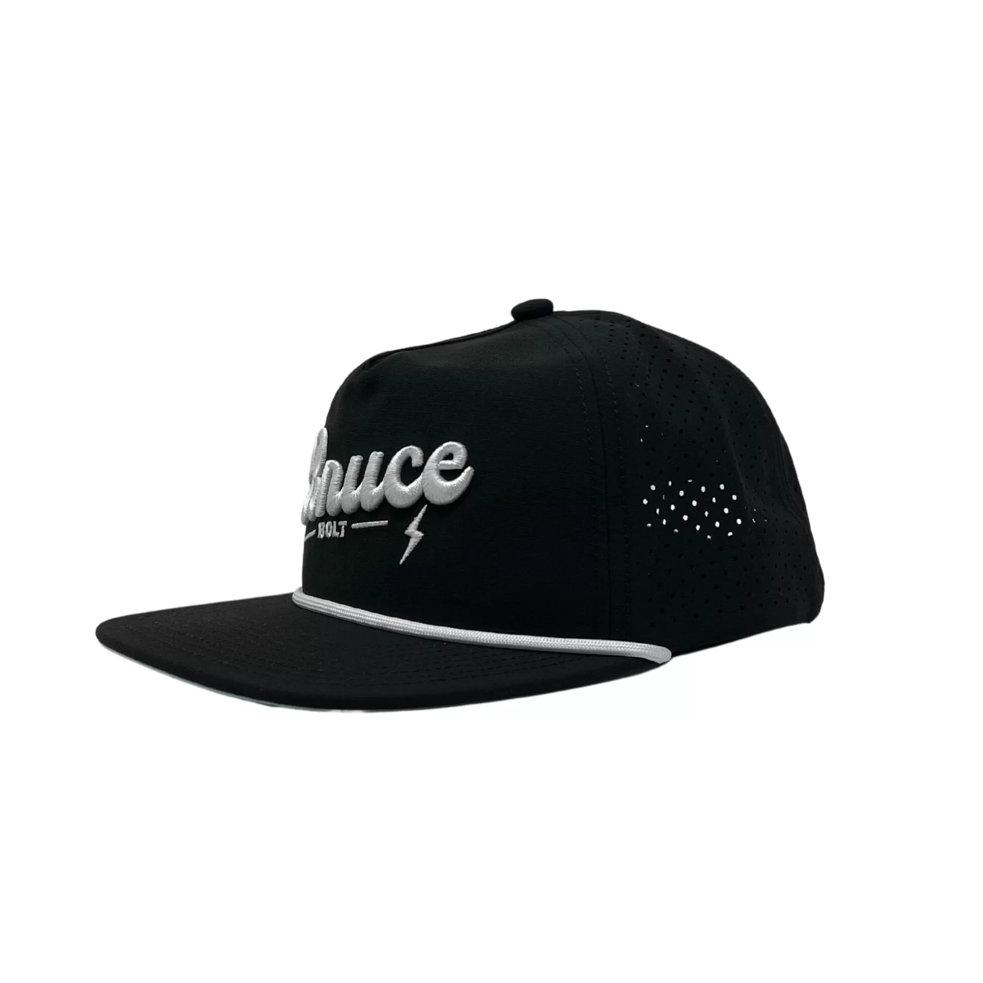 BRUCE BOLT Hats & Visors | Rope Snapback With White Stitched Logo