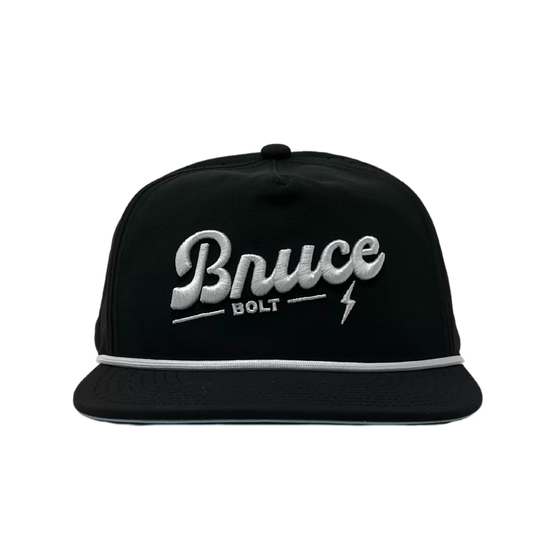 BRUCE BOLT Hats & Visors | Rope Snapback With White Stitched Logo