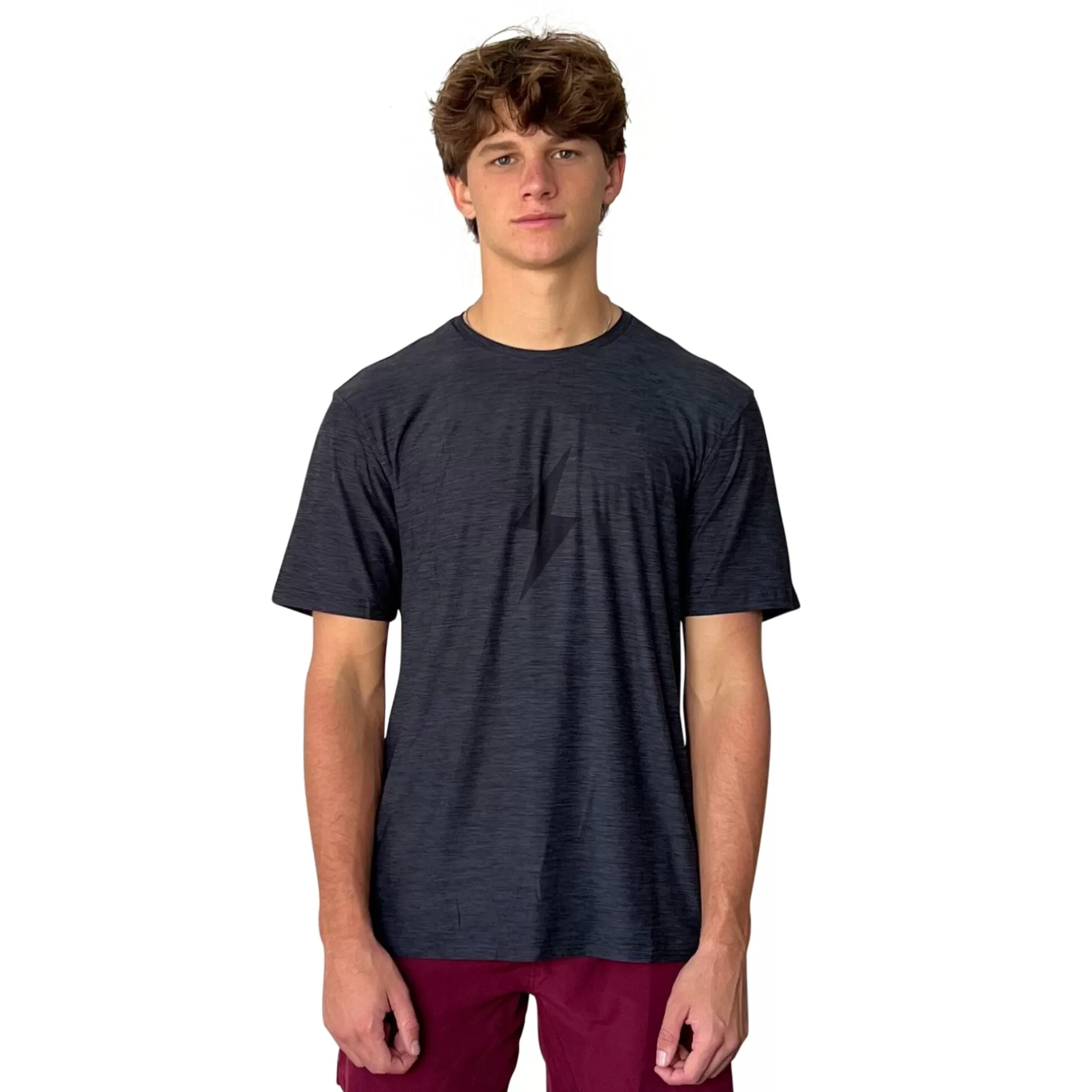 BRUCE BOLT Lifestyle | Short Sleeve "Bolt" Supersoft Charcoal Tshirt