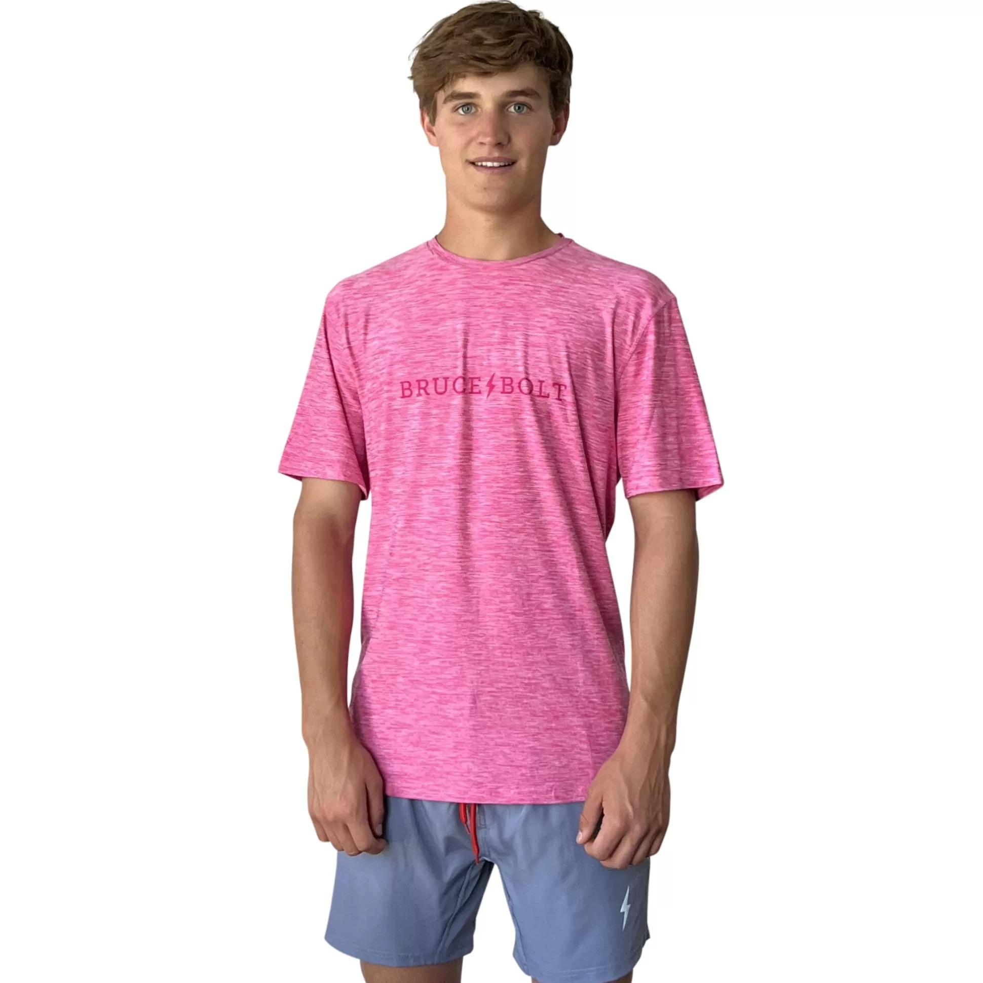 BRUCE BOLT Lifestyle | Short Sleeve "" Supersoft Pink Tshirt