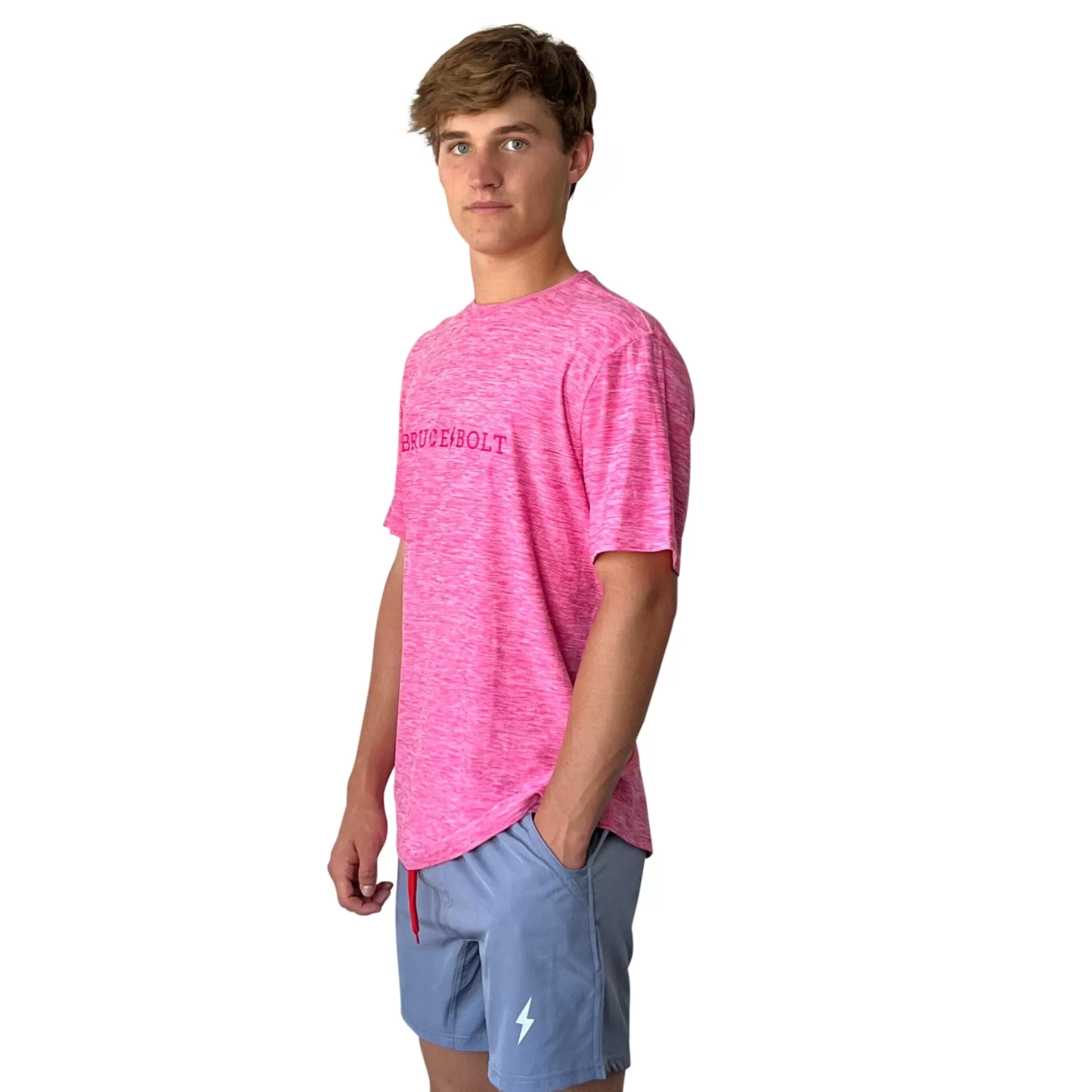 BRUCE BOLT Lifestyle | Short Sleeve "" Supersoft Pink Tshirt