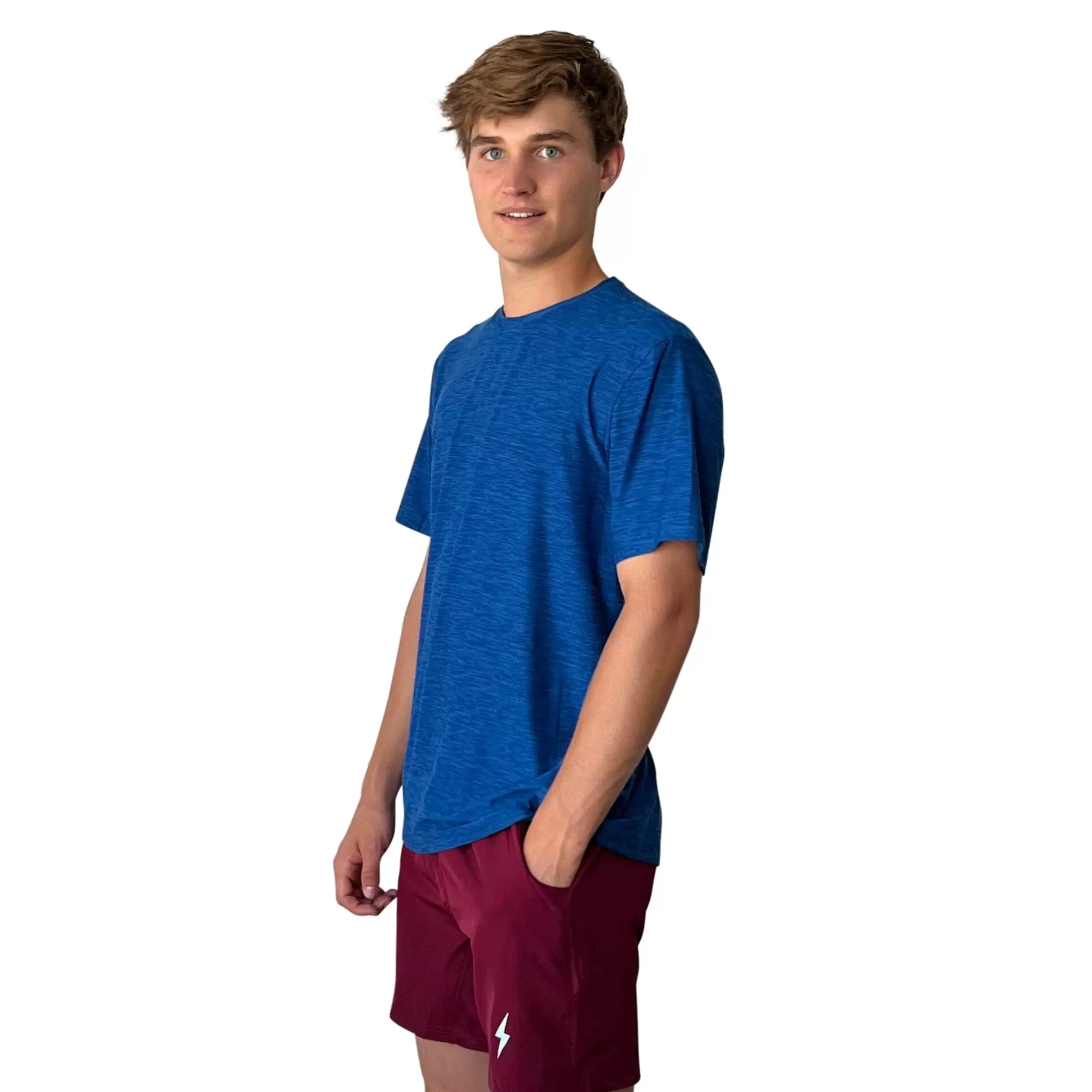 BRUCE BOLT Lifestyle | Short Sleeve Supersoft Blue Tshirt