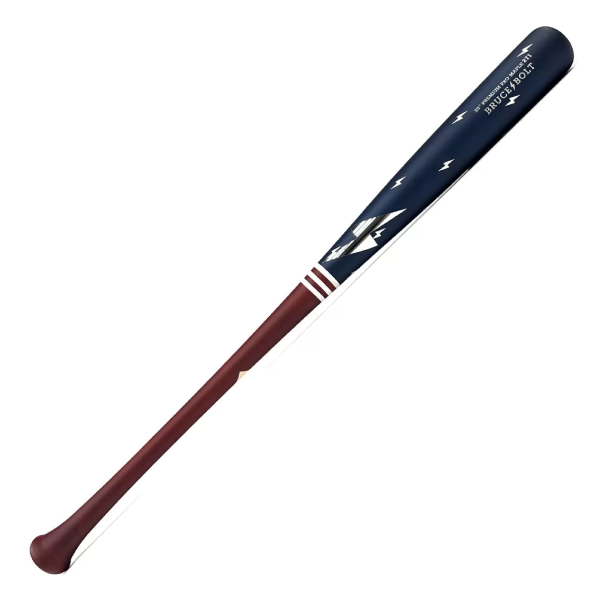 BRUCE BOLT Stock Wood Bats | Stock Premium Pro "Bolts & Stripes" Wood Bat