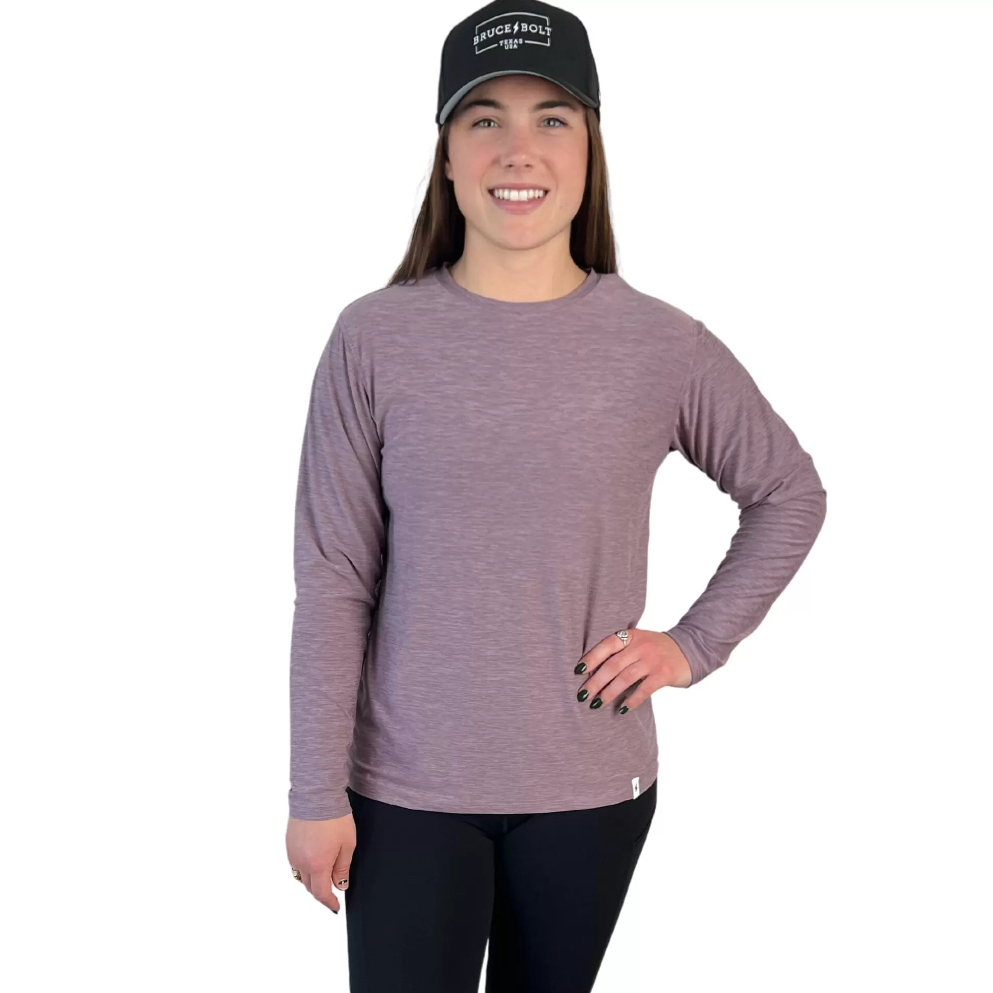 BRUCE BOLT Lifestyle | Women's Long Sleeve Supersoft Cranberry Tshirt