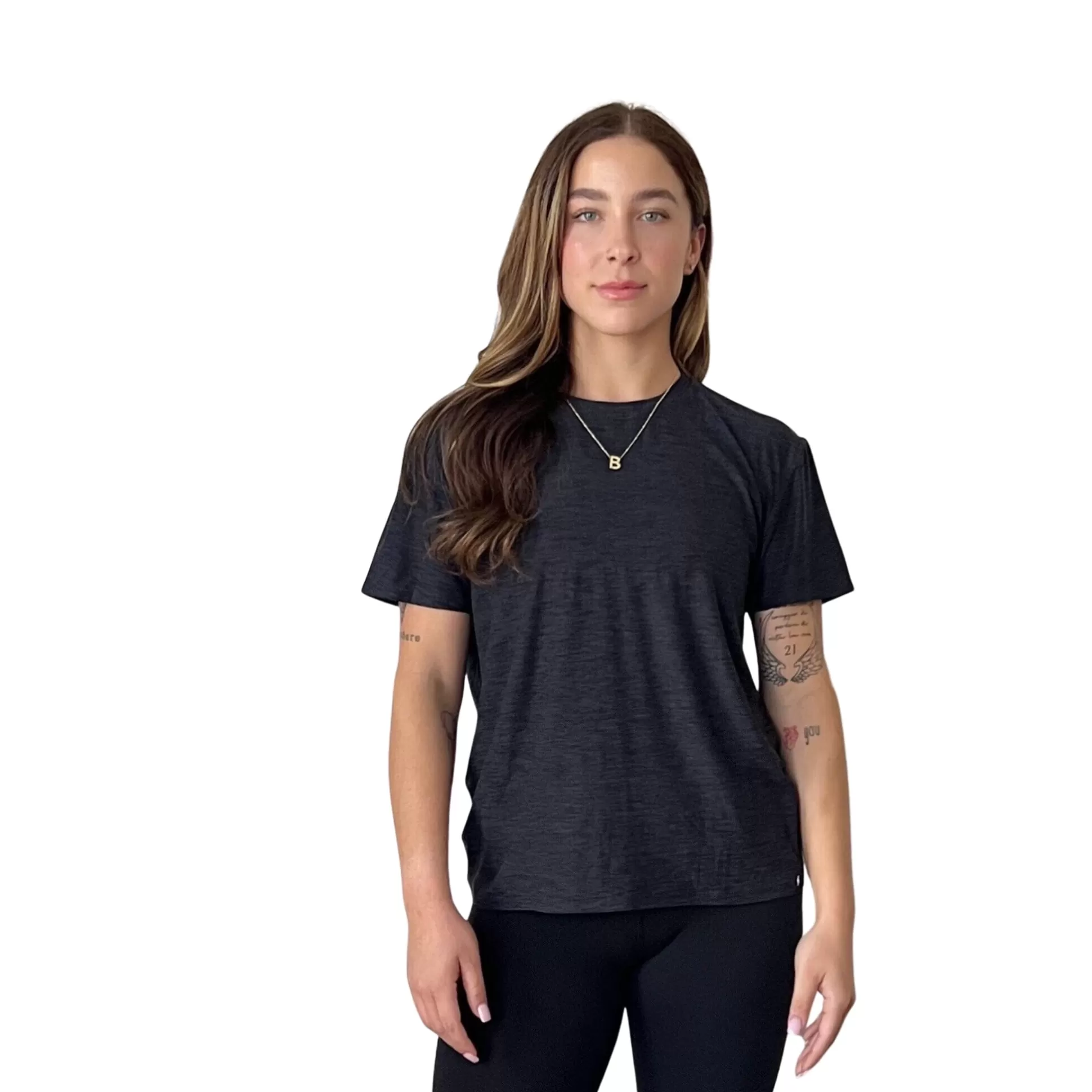 BRUCE BOLT Lifestyle | Women's Short Sleeve Supersoft Charcoal Tshirt