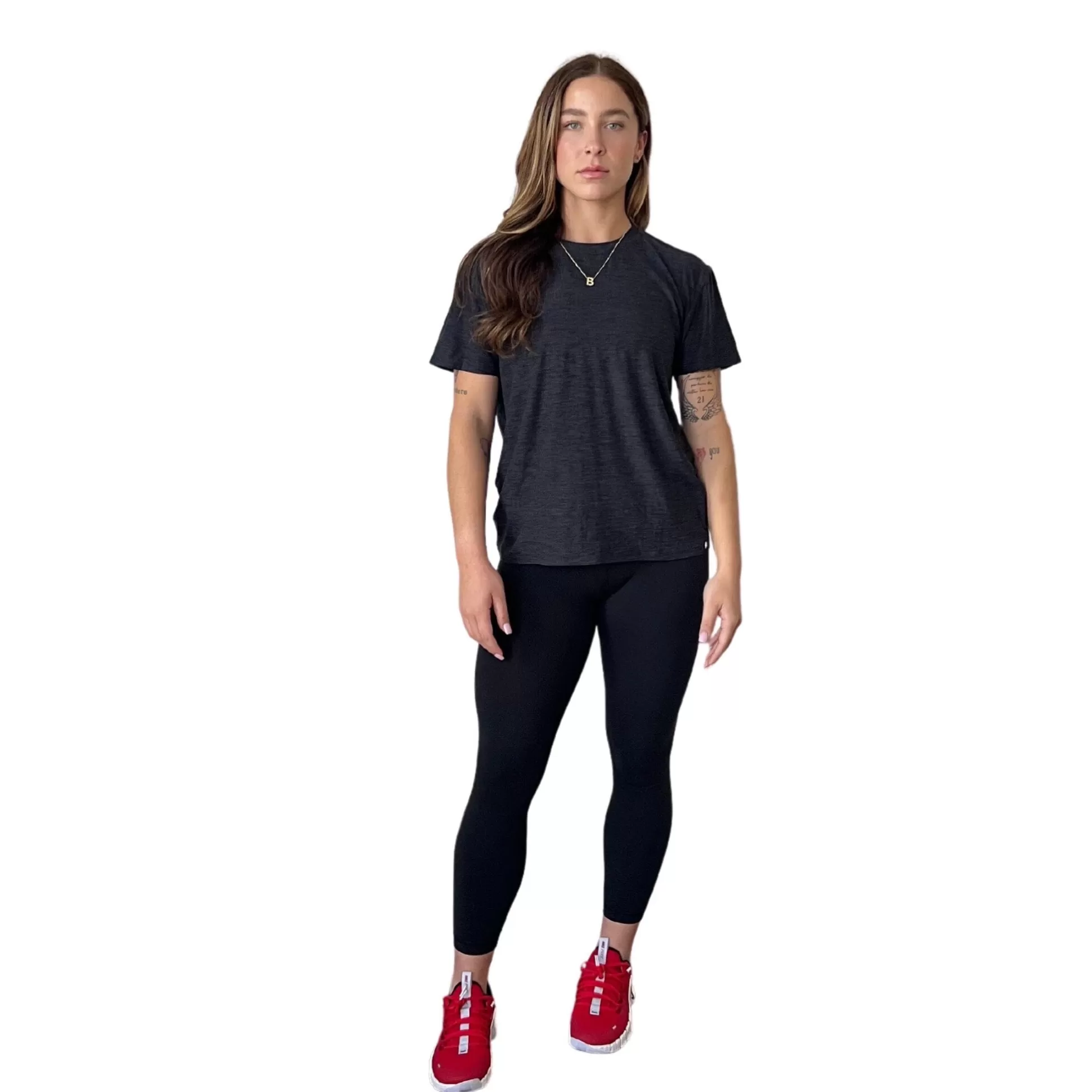 BRUCE BOLT Lifestyle | Women's Short Sleeve Supersoft Charcoal Tshirt