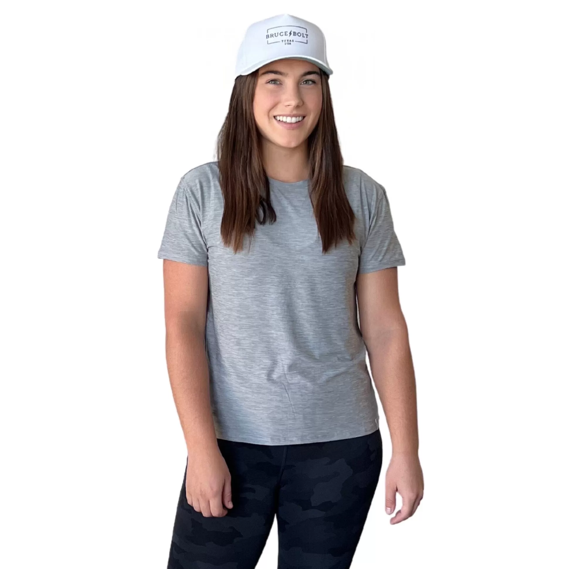 BRUCE BOLT Lifestyle | Women's Short Sleeve Supersoft Light Heathered Grey Tshirt