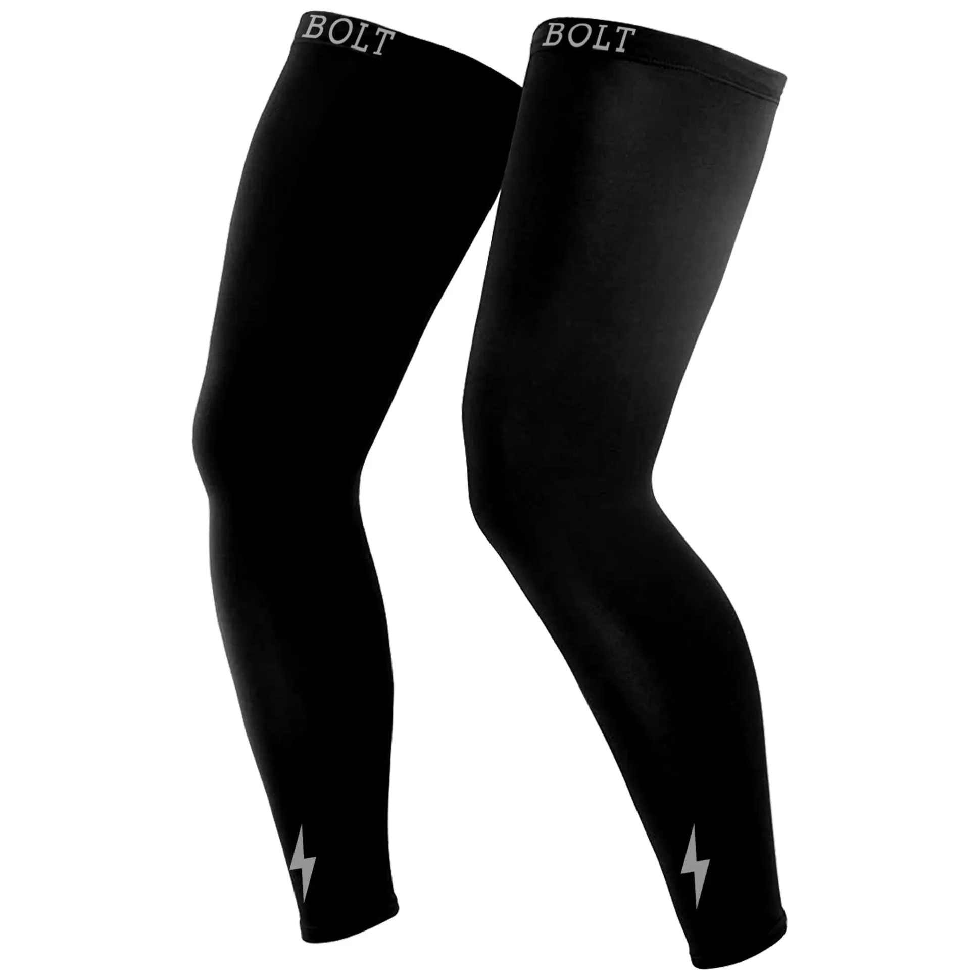 BRUCE BOLT Compression Sleeves | Xtra Long Compression Leg Sleeves (Pair)