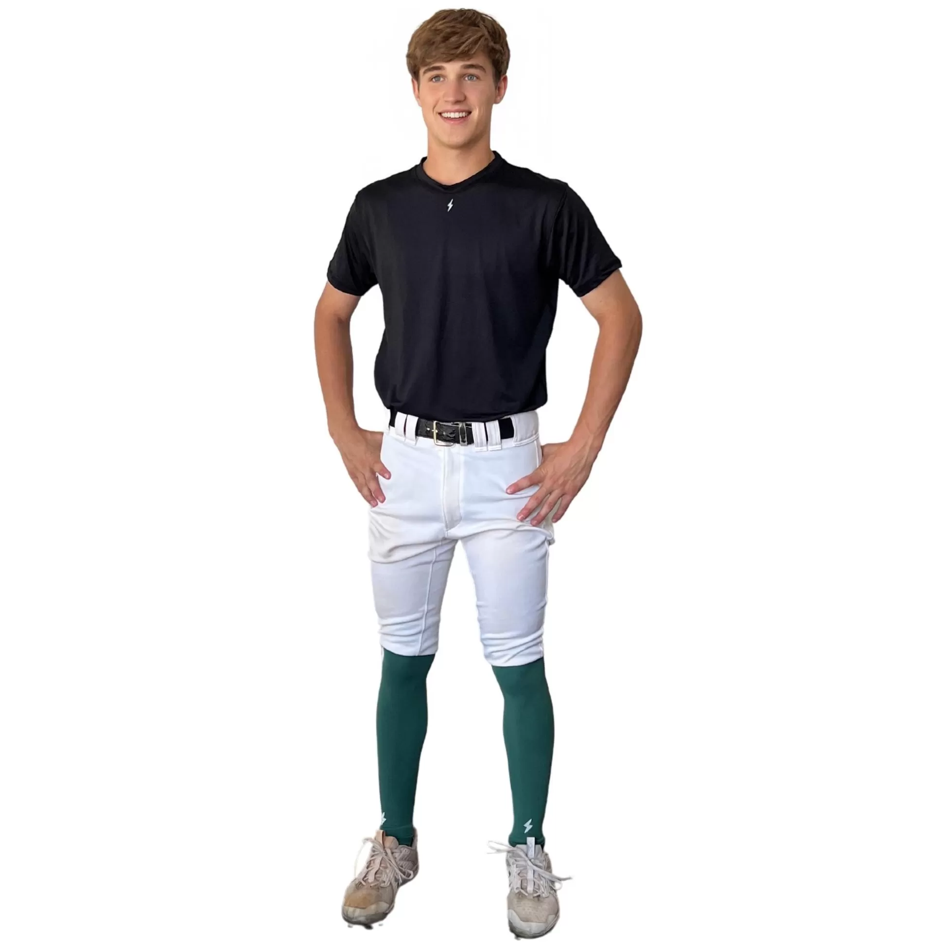 BRUCE BOLT Compression Sleeves | Xtra Long Compression Leg Sleeves (Pair)